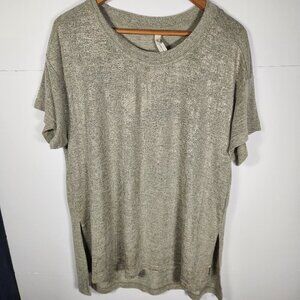 Seven7 Short Sleeve Top Tunic Sweater Size L